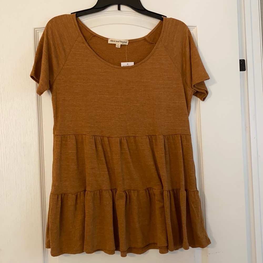 Above and Beyond brand peplum top